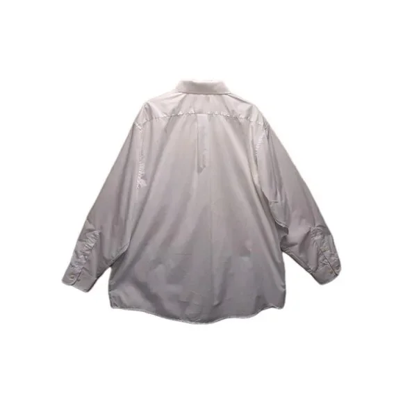 Vintage Mens Puritan White Long Sleeve Shirt Button Up Wrinkle Free Size XXL-2XL - Picture 3 of 10